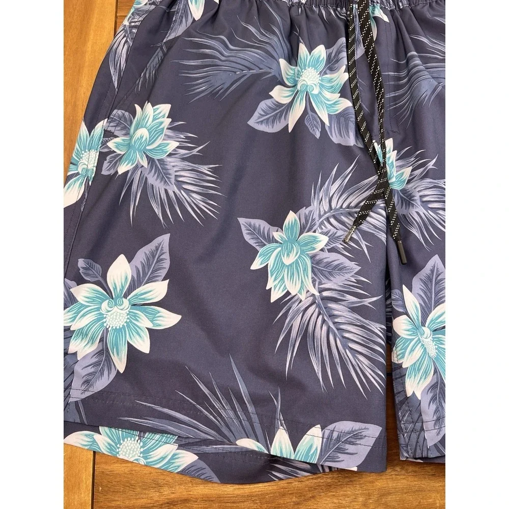 Hurley Men's Lightweight Volley Swim Shorts in Blue Trunks Men's L NWOT
